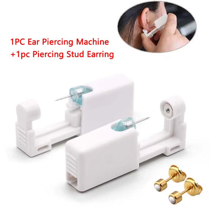 1pc Disposable Ear Piercer with Ear Stud-Aseptic Ear Piercing Gun Set-Painless Gun Piercing