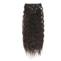 Synthetic Curly Clip-In Hair Extensions For Women Weave 4PCS Full Head Organic Fake Hair Ombre Brown Blonde Thick Hairpieces