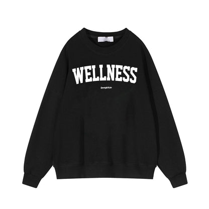 Hirsionsan Letter Print Women Sweatshirt Full Sleeve Girls Hoodies Streetwear Autumn Mesh Pullovers Casual Student Clothes