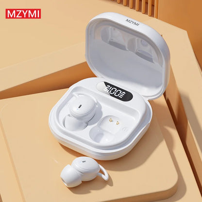 MZYMI M72 Sleep Earbuds Invisible Wireless Bluetooth5.3 HiFi Sound Sport Earphones TWS Noise Reduction Headphones With Mic