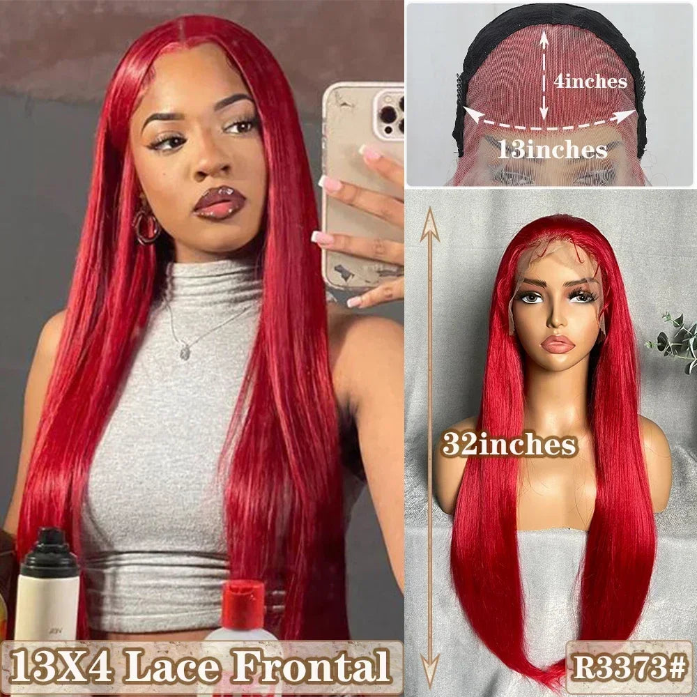 X-TRESS Long Straight Layered Wigs 13X4 Lace Frontal Free Part Synthetic Hair Wig with Baby Hair For Women 32inch Black Colored