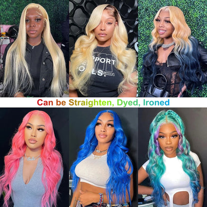 30 inch 613 Hd Lace Frontal Wig 13x6 13x4 Body Wave Human Hair Wigs Blonde Human Lace Front Wig 180% Density 613 Human Hair Wig