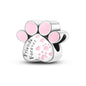 Dog Pet Charms 925 Silver Doggy Paw French Bulldog Bones Beads fit Original Pandora Bracelet DIY Fine Jewelry