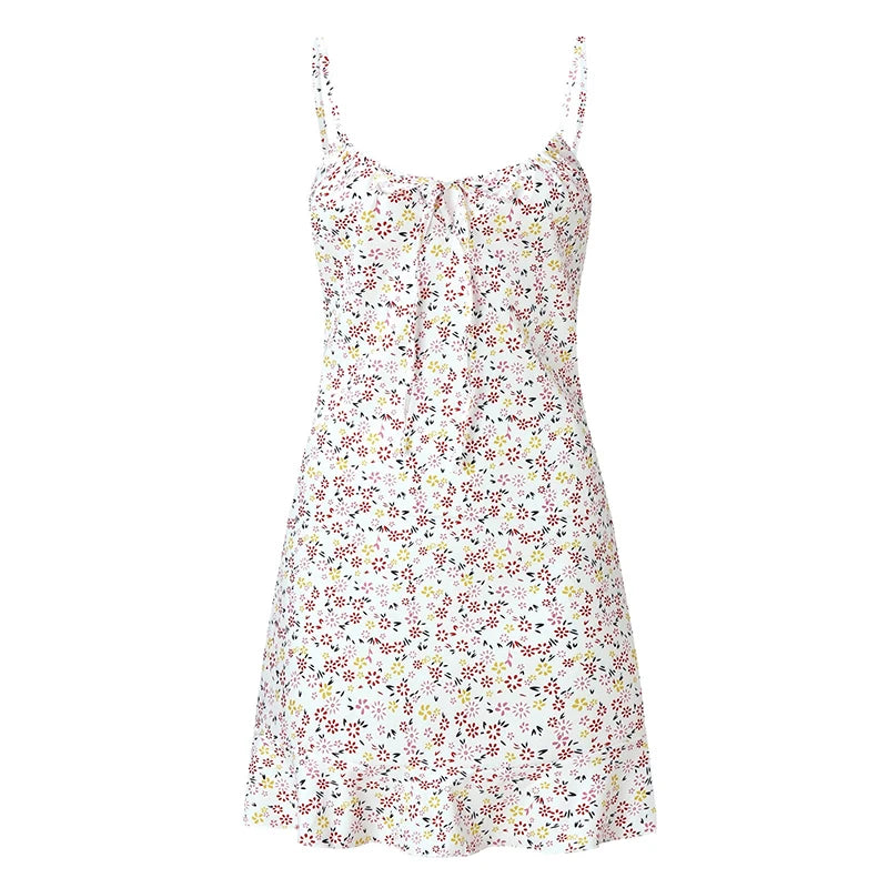 Sexy Casual Home Small Floral Camisole Dress