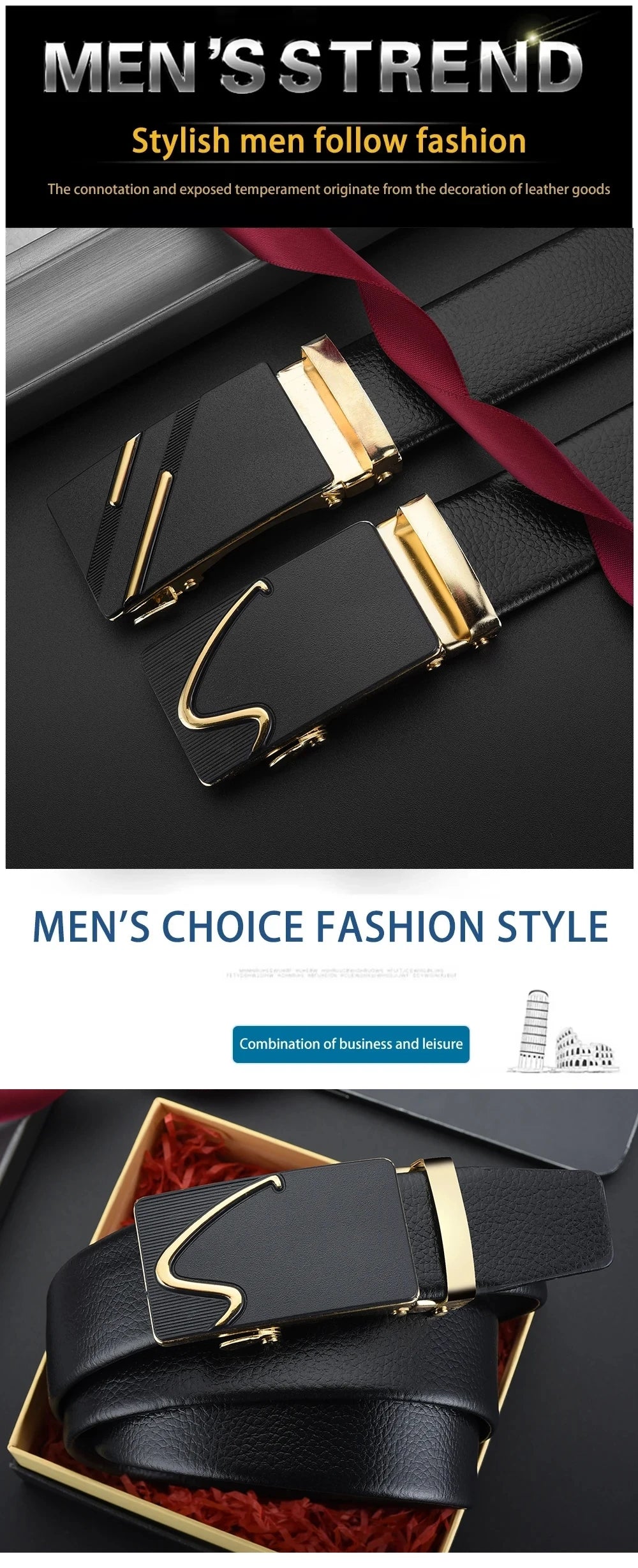 Luxury Metal Buckle Belt