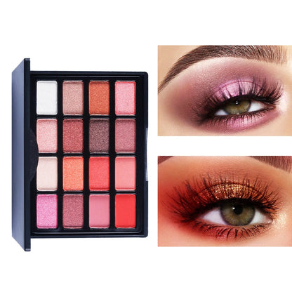 Highly Pigmented Eye Makeup Palette, Matte Shimmer Metallic Eyeshadow Pallet Long Lasting Blendable Natural Colors Make Up