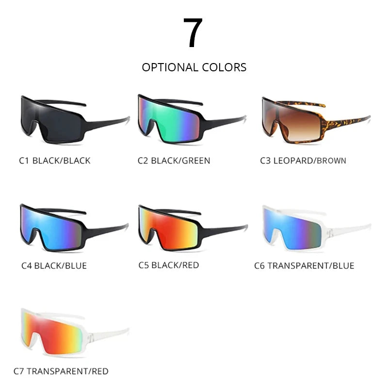 Fashion Large Frame Sport Hiking Sunglasses Men Women Brand Designer Oversized Sun Glasses Unisex Riding Cycling Goggle Shades