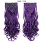 LINWAN Hair 22inch Ombre Hair Long Curly Hair Extension 16 Clips High Tempreture Synthetic Hairpiece Clip In Hair Extensions