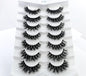 NEW 5/6/7/8 Pairs Natural Long Mink False Eyelashes Cross Dense Handmade Cotton Stalk 25mm Lashes Make-up Mink Beauty Eyelashes