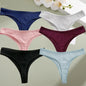 6PCS/Set Cotton Panties G-String Women Panties Sexy Underwear Female Lingerie Thong Briefs for Woman Solid Color Intimate Pantys