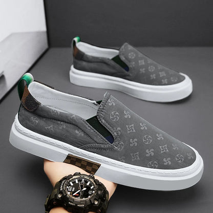 Men Casual Luxury Printing Shoes Comfortable Outdoor Shoes Thick Bottom Slip-On Shoe Trainers Skate Flats Walking Sneakers 39-44