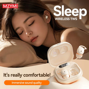 MZYMI M72 Sleep Earbuds Invisible Wireless Bluetooth5.3 HiFi Sound Sport Earphones TWS Noise Reduction Headphones With Mic