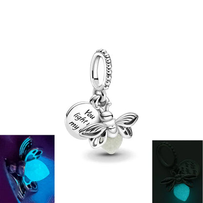 New 2023 Fashion Pink Pansy Flower Pendant Bead 925 Sterling Silver Plated Fit Necklace Keychain Charm DIY Jewelry Bracelet