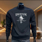 2024 Men's Black Sweatshirt Trendy Graphic Top Vintage Long Sleeve T-shirt Daily Home Casual Oversized White Top S-5XL