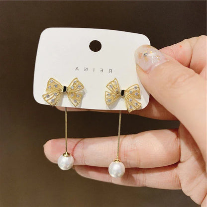 Flower Butterfly Long Tassel Earrings for Women Fashion Personality Cute Summer Daily Accessories Party Jewelry Birthday Gift