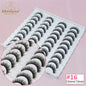 Abestyou 8mm 20Pairs Invisible Strip Soft Clear Band 3D Faux Mink Wispy Eyelash Korea High Quality Short Reusable Lashes Make-up