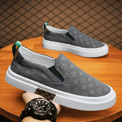 Men Casual Luxury Printing Shoes Comfortable Outdoor Shoes Thick Bottom Slip-On Shoe Trainers Skate Flats Walking Sneakers 39-44