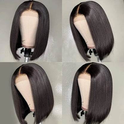 Hot Sale Short BOB Wig T Part Side Part Bob Wigs Lace Frontal Cuticle Aligned Pre Plucked Brazilian Human Hair for Black Women