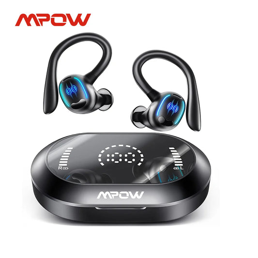 Mpow YYK-635 Wireless 50 Hours Bluetooth 5.3 Earphones with CVC Noise Cancelling Mic IPX7 Waterproof Sports Earbuds for Running