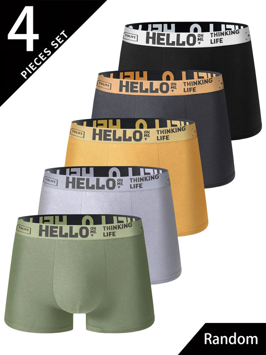 4 Piece Set of Men's  Comfortable Underwear