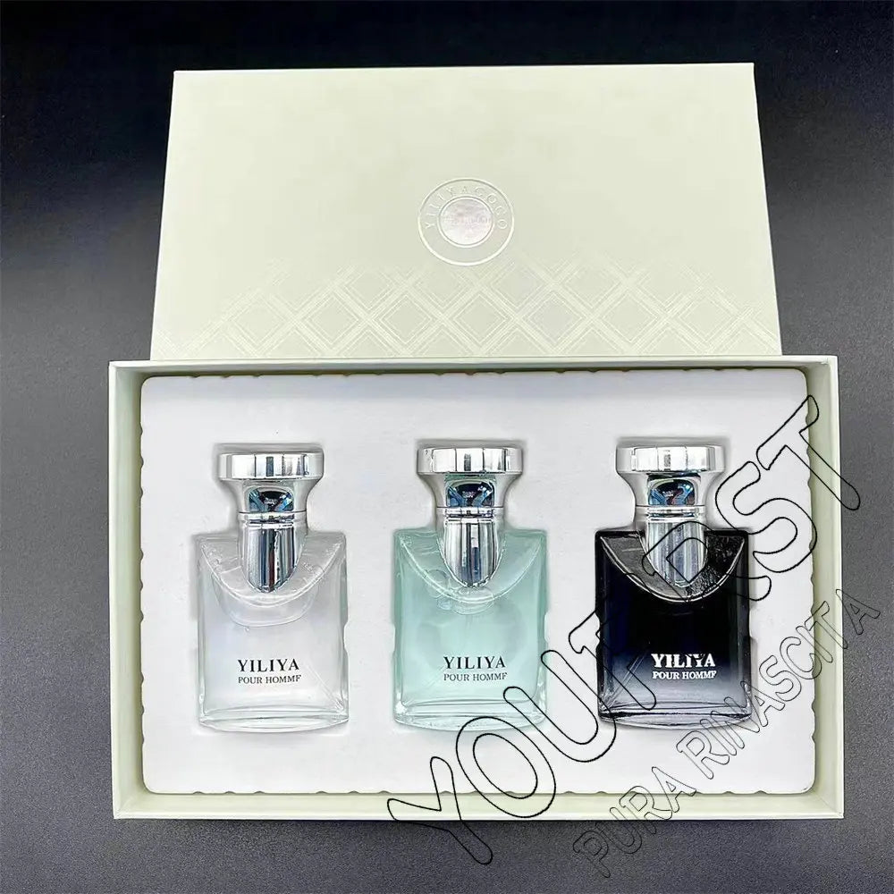 Top Quality 90ml Perfume Men Gift Box 3pcs Set Lasting Cologne Scent Perfumes Masculinos Pheromone Fascination Man Parfums Homme