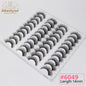 Abestyou 8mm 20Pairs Invisible Strip Soft Clear Band 3D Faux Mink Wispy Eyelash Korea High Quality Short Reusable Lashes Make-up