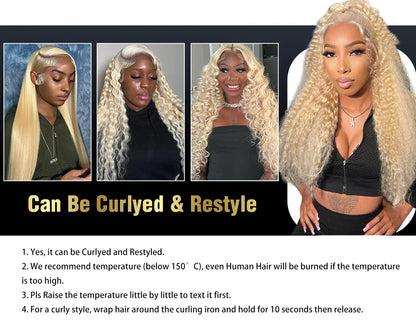 Body Wave 613 Hd Lace Frontal Wig 13x6 Human Hair Wigs 13x4 Transparent Lace Honey Blonde Glueless Wigs For Women 180 Density