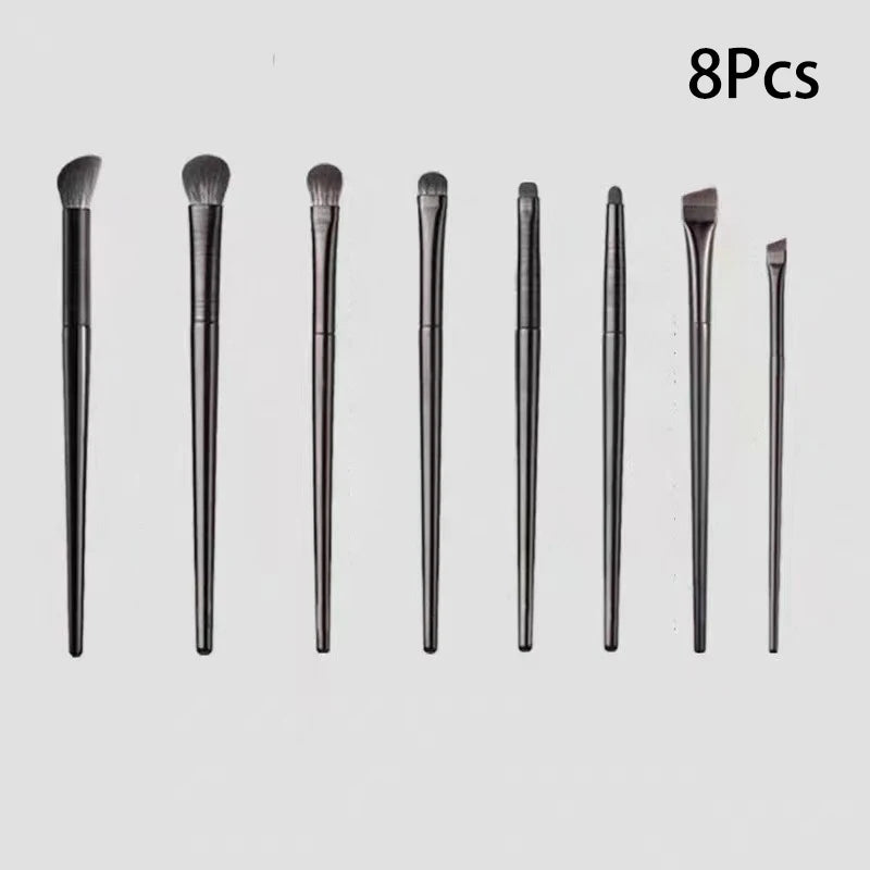 Natural Eye Makeup Brushes Set Eyeshadow Brush Eyebrow Contour Eyeliner Brush Women Eyes Cosmetic Blending Detail Make Up Tools