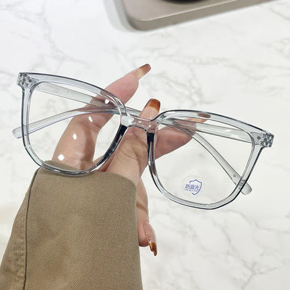 Round Eyewear Transparent Computer Glasses Frame