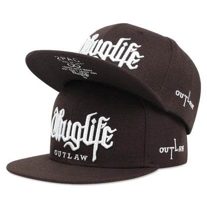 Fashion Adjustable Fastball CAP Thuglife Embroidery