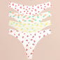 FINETOO 4Pcs Ultra Soft Underwear For Women Sexy Graphic Print Seamless Thongs Female Stretch Leopard G Strings Comfort Lingerie