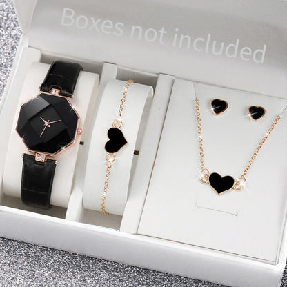 5PCS/Set of Heart Analog Quartz Watch