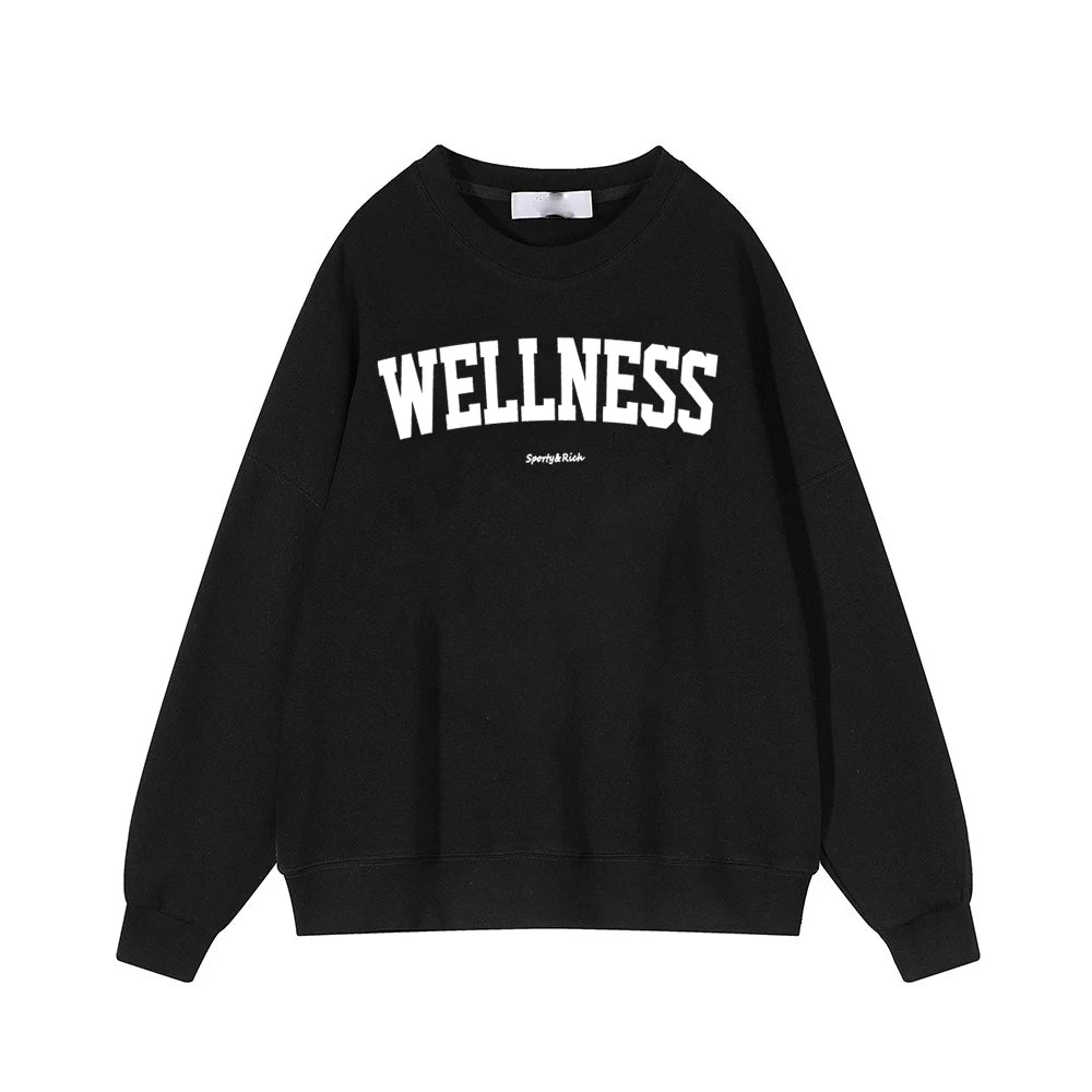 Hirsionsan Letter Print Women Sweatshirt Full Sleeve Girls Hoodies Streetwear Autumn Mesh Pullovers Casual Student Clothes