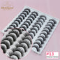 Abestyou 8mm 20Pairs Invisible Strip Soft Clear Band 3D Faux Mink Wispy Eyelash Korea High Quality Short Reusable Lashes Make-up