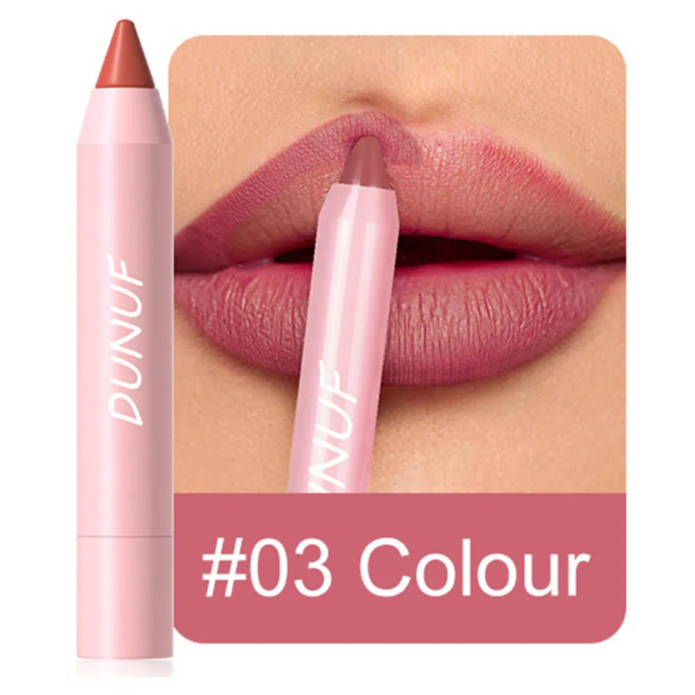 18Colors Matte Lipstick Waterproof Velvet Nude Lipstick Pencil Sexy Red Brown Pigments Lips Makeup Long Lasting Lip Tint Make Up