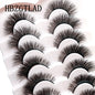 NEW 5/6/7/8 Pairs Natural Long Mink False Eyelashes Cross Dense Handmade Cotton Stalk 25mm Lashes Make-up Mink Beauty Eyelashes