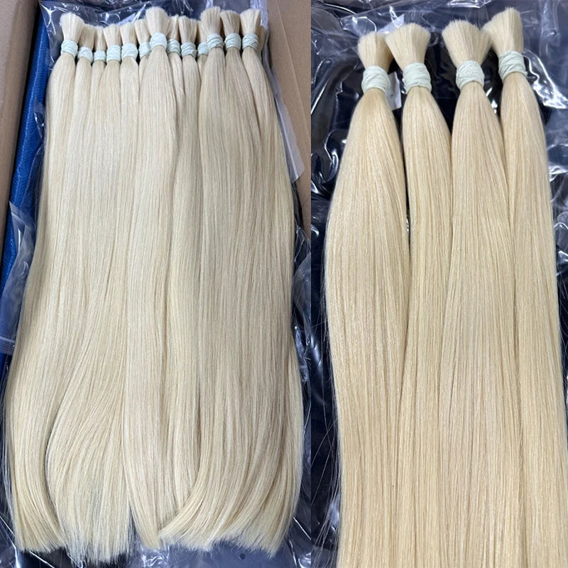 613 Human Hair Bulk For Braiding No Weft Human Hair Extensions Cheveux Naturel Vietnamita 1b613 Honey Blonde Humain Hair Bundles