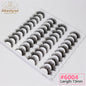 Abestyou 8mm 20Pairs Invisible Strip Soft Clear Band 3D Faux Mink Wispy Eyelash Korea High Quality Short Reusable Lashes Make-up