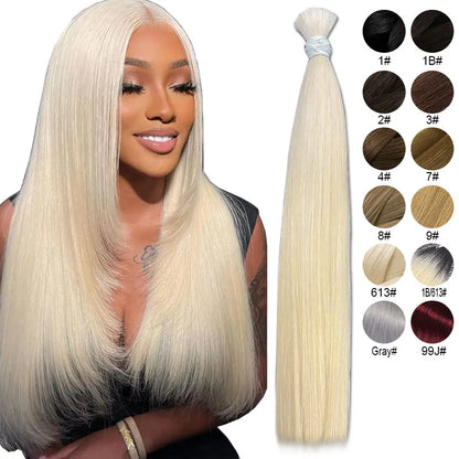 613 Human Hair Bulk For Braiding No Weft Human Hair Extensions Cheveux Naturel Vietnamita 1b613 Honey Blonde Humain Hair Bundles