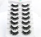 NEW 5/6/7/8 Pairs Natural Long Mink False Eyelashes Cross Dense Handmade Cotton Stalk 25mm Lashes Make-up Mink Beauty Eyelashes