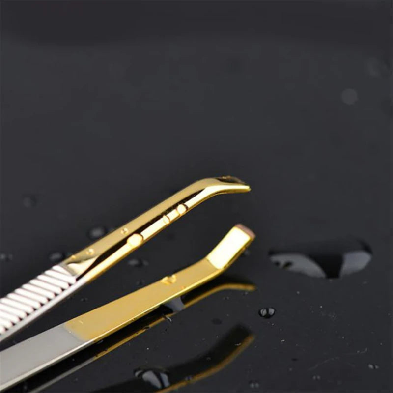 1/5PCS High Quality Make Up Tools Pince Epiler Eyebrow Tweezer Stainless Steel Slant Tip Eyes Tweezer Clip For Face Hair Removal