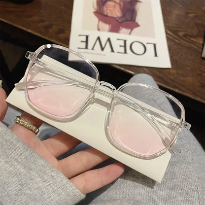 Round Eyewear Transparent Computer Glasses Frame