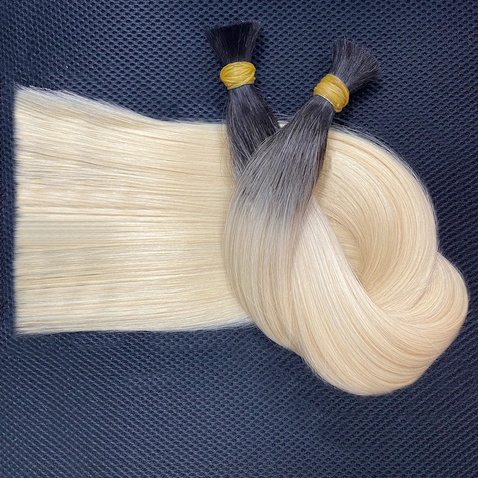 613 Human Hair Bulk For Braiding No Weft Human Hair Extensions Cheveux Naturel Vietnamita 1b613 Honey Blonde Humain Hair Bundles