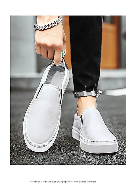 Men Casual Luxury Printing Shoes Comfortable Outdoor Shoes Thick Bottom Slip-On Shoe Trainers Skate Flats Walking Sneakers 39-44