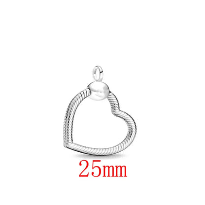 New 2023 Fashion Pink Pansy Flower Pendant Bead 925 Sterling Silver Plated Fit Necklace Keychain Charm DIY Jewelry Bracelet