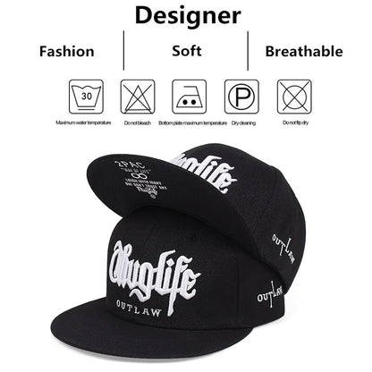 Fashion Adjustable Fastball CAP Thuglife Embroidery