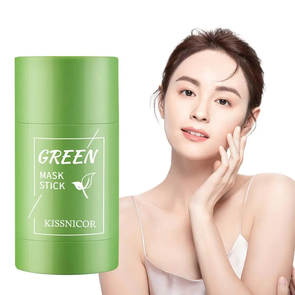 40g Remove Blackhead Green Tea Solid Mask Cleans Pores Stick Facial Blemish Black Dots Shrink Pores Korean Skin Care Cosmetics