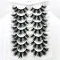 NEW 5/6/7/8 Pairs Natural Long Mink False Eyelashes Cross Dense Handmade Cotton Stalk 25mm Lashes Make-up Mink Beauty Eyelashes