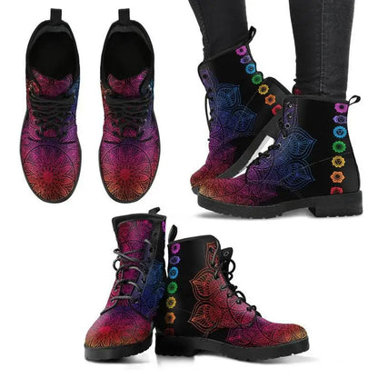 Women Ankle Boots Low Heels Shoes Woman Vintage PU Leather Autumn Warm Winter High Snow Boots 2022 Skull Flower Print Boots