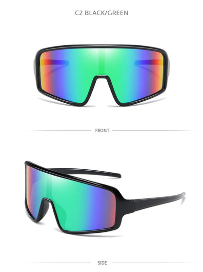 Fashion Large Frame Sport Hiking Sunglasses Men Women Brand Designer Oversized Sun Glasses Unisex Riding Cycling Goggle Shades